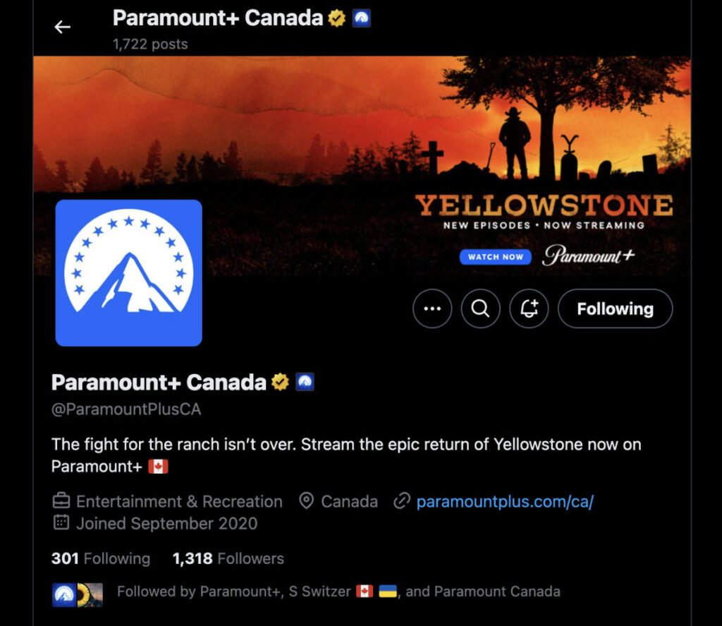 Yellowstone on Paramount Plus