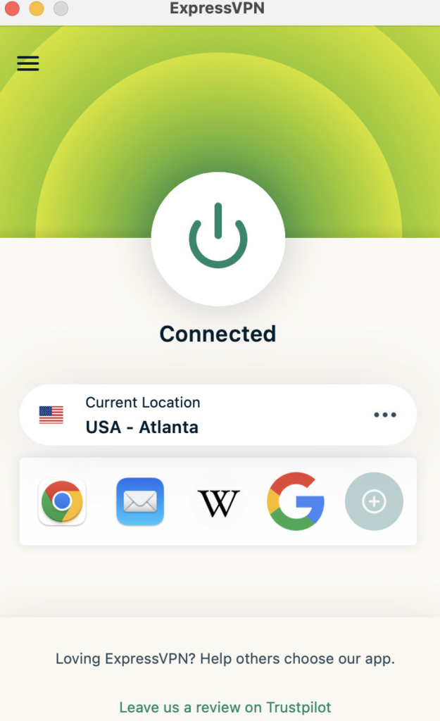 ExpressVPN app