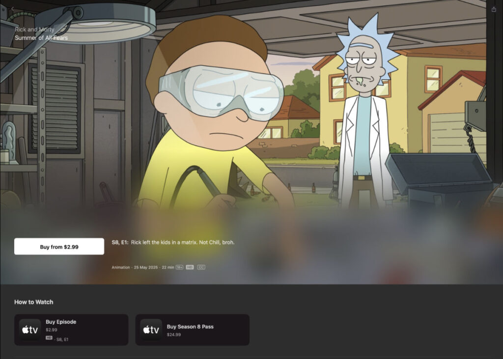 Buy and Watch Rick and Mort Season 8 on Apple TV+ Canada